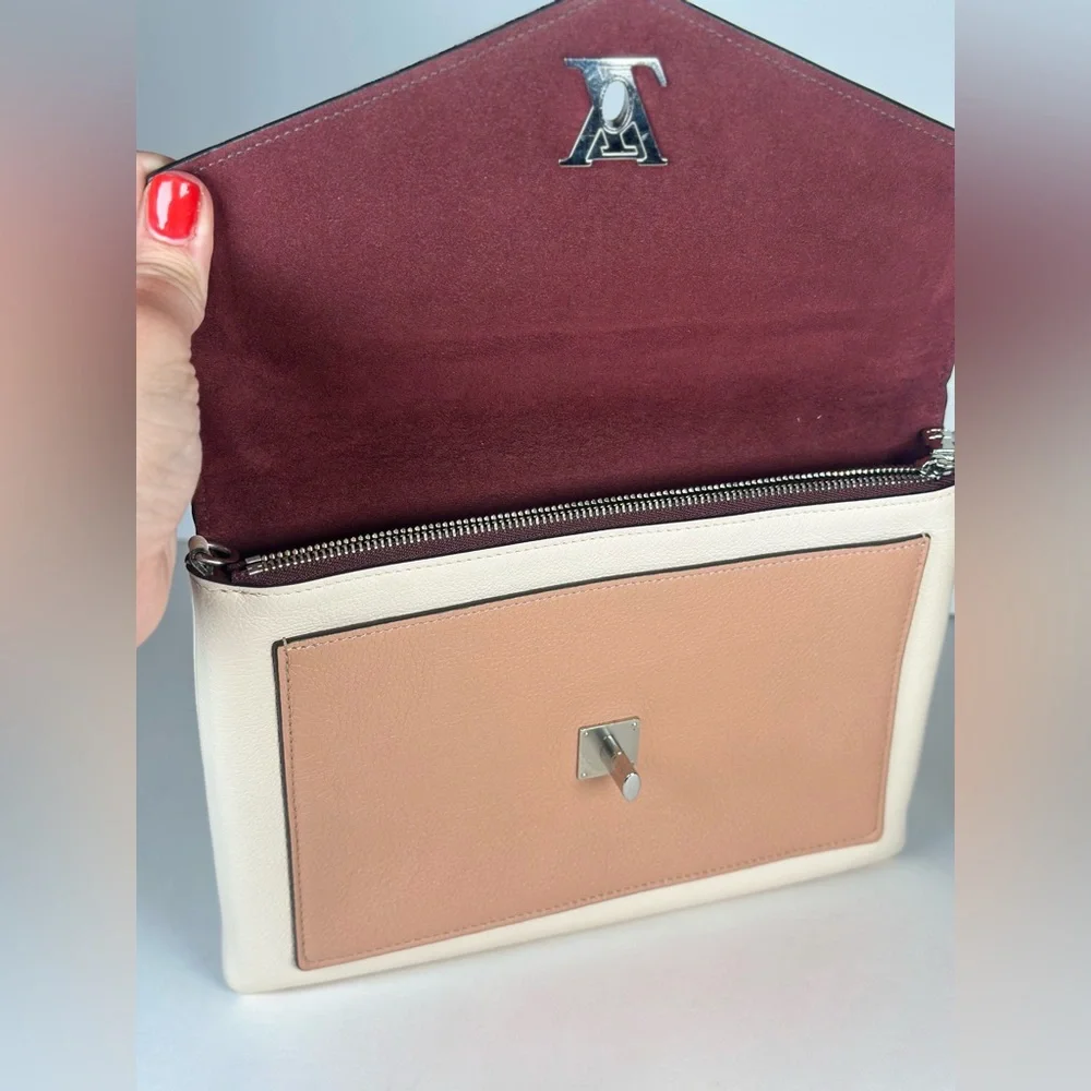 Authentic Louis Vuitton Pink MyLockMe Wristlet Clutch
